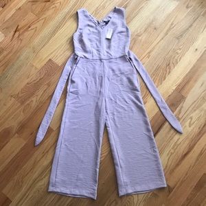 ATF Mauve Tie-Waist Jumpsuit
